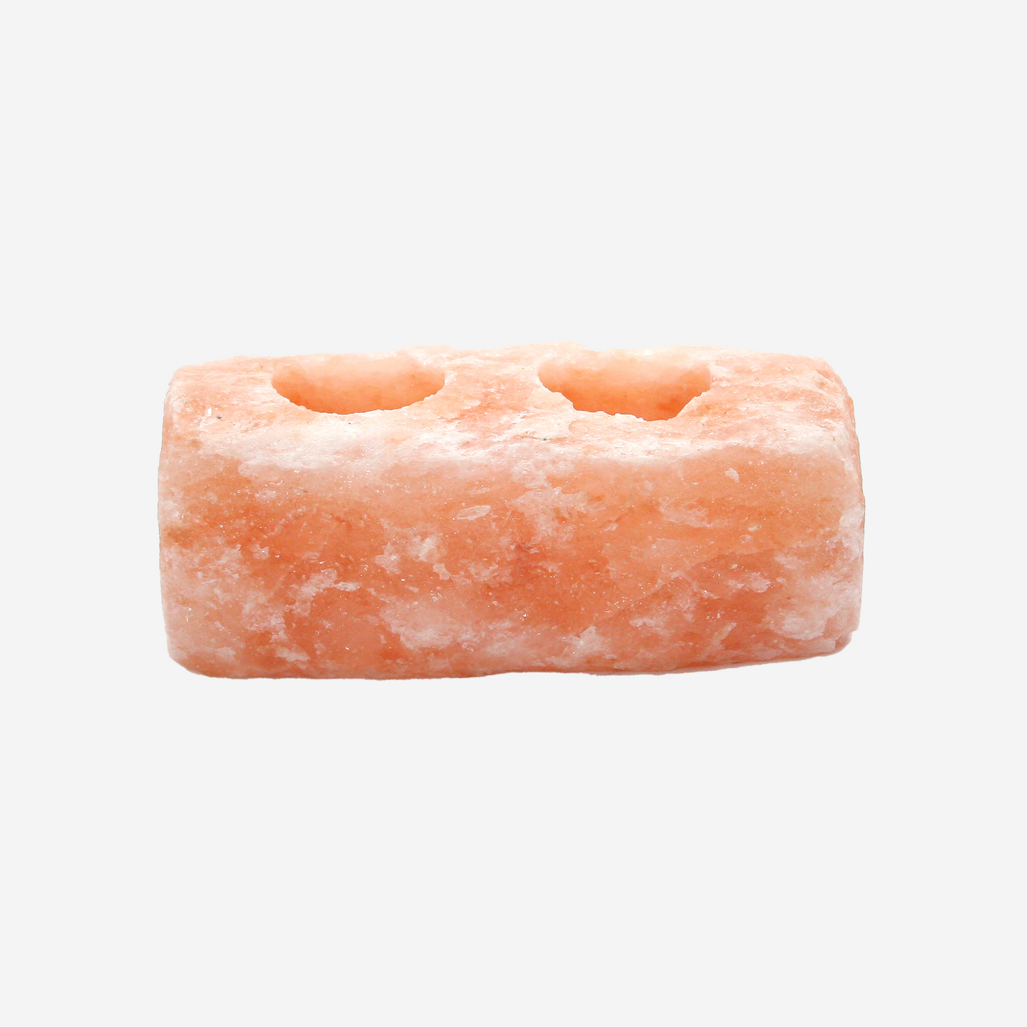 2 Hole Bar Natural Shape Himalayan Salt Candle Holder