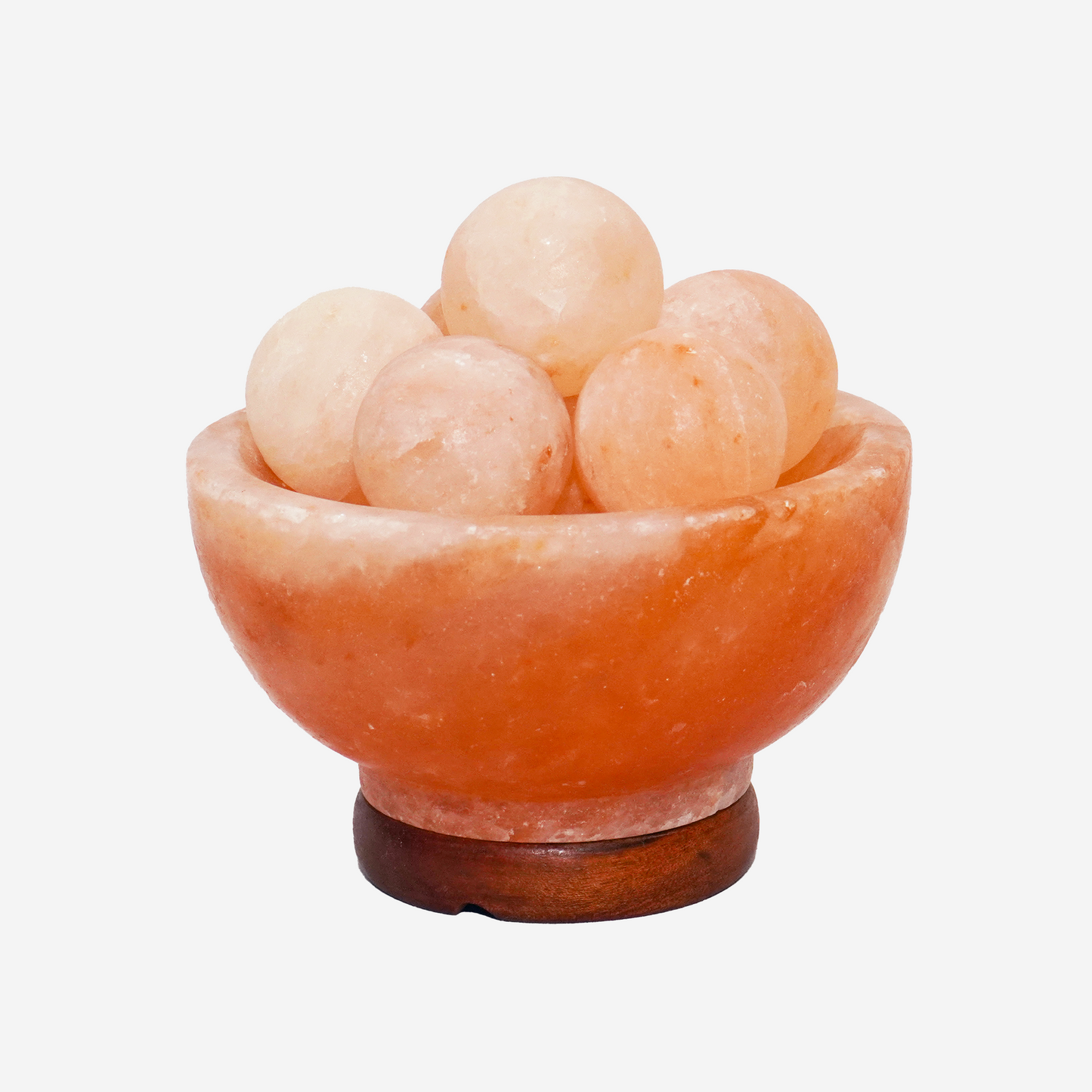 Fire Bowl with Balls Himalayan Salt Lamp - 6 Inches Wide