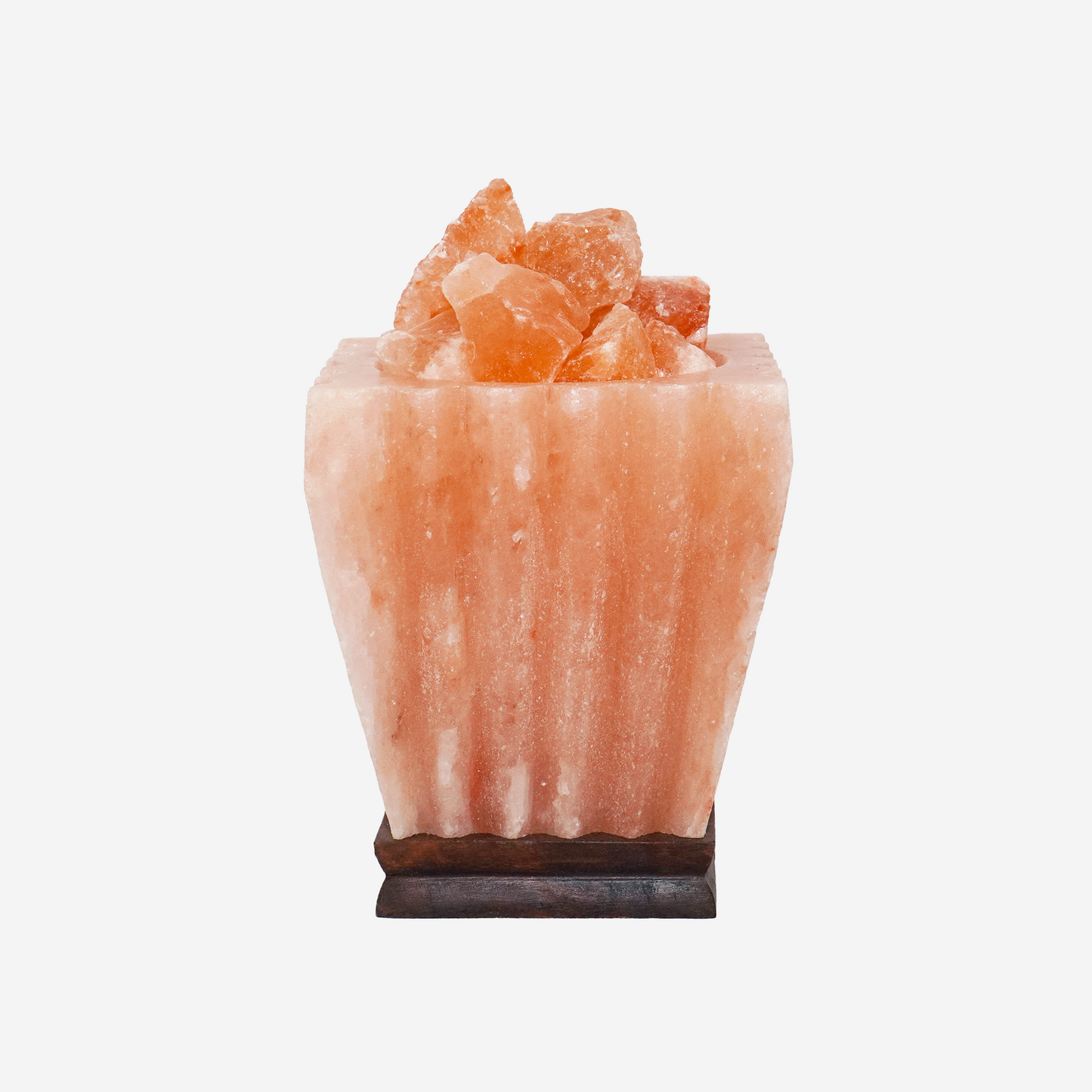 Square Fire Bowl Himalayan Salt Lamp