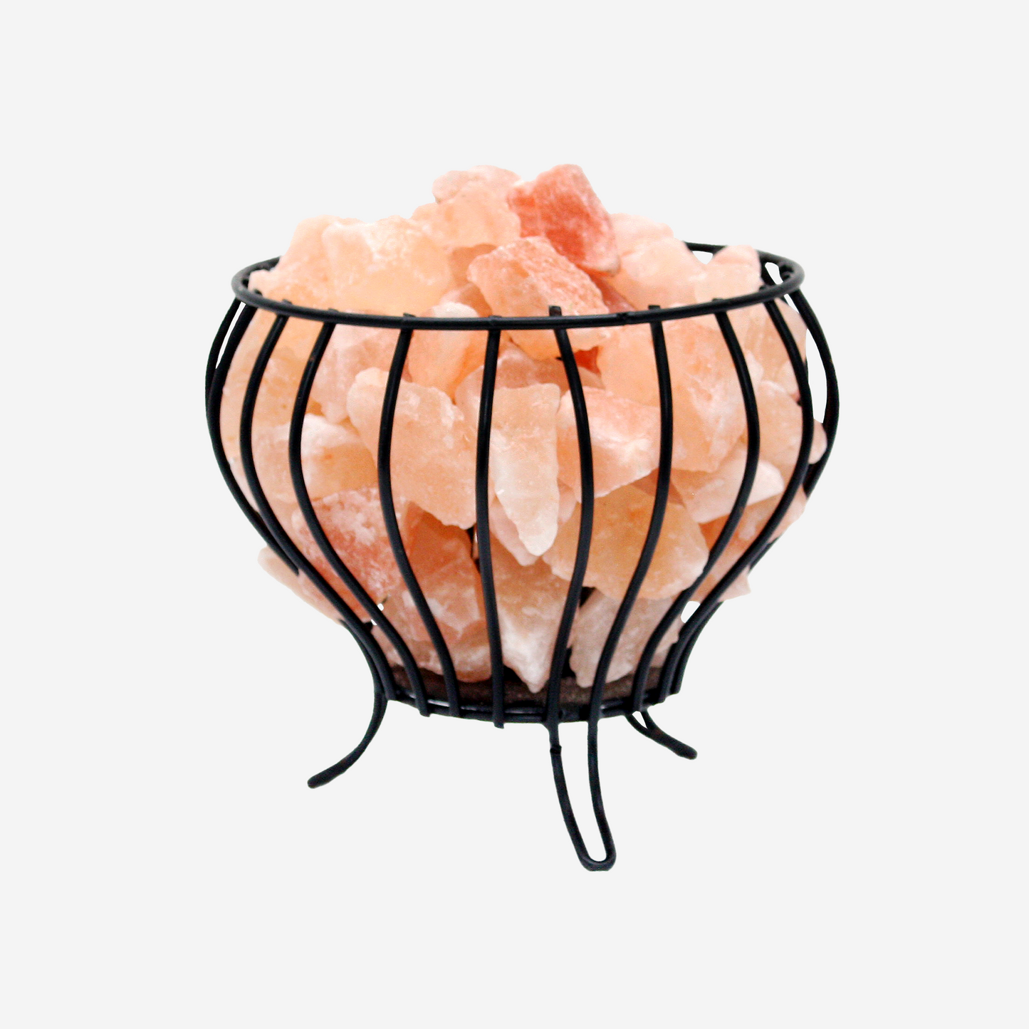 Apple Iron Basket Himalayan Salt Lamp - Big