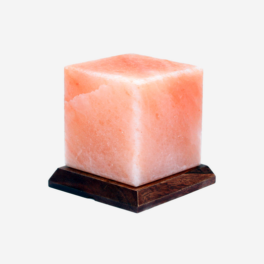 Cube Shape Himalayan Salt Lamp