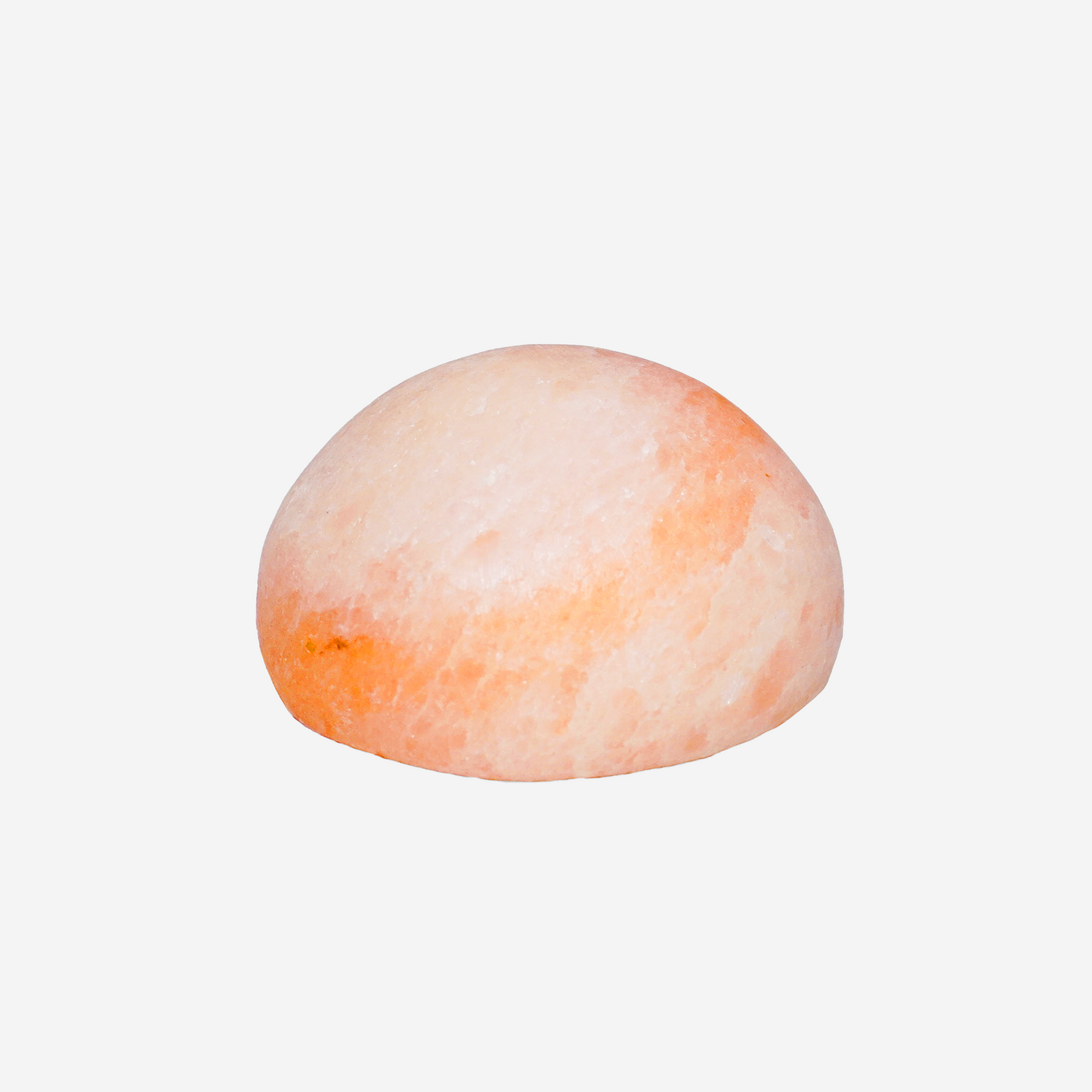 Himalayan rock salt Massage stone on a white background