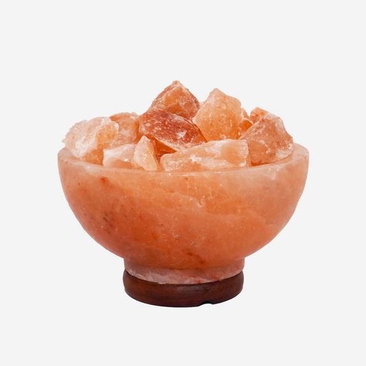 Fire Bowl Himalayan Salt Lamp - 8 Inches Wide