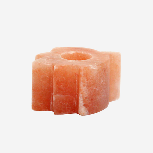 Leaf Shape Himalayan Salt Candle Holder