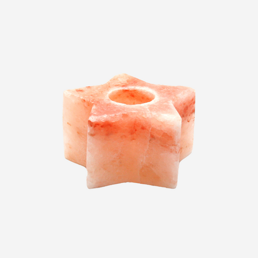 Star Himalayan Salt Candle Holder